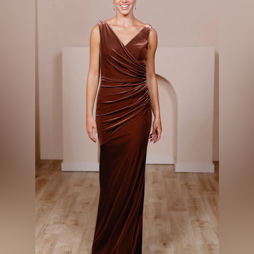 Revelry Dawson Terracotta Bridesmaids Dress